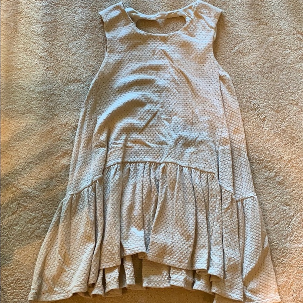 Free people ruffled bottom crocheted dress